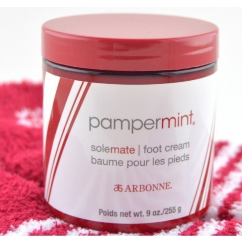 Arbonne Pampermint Solemate Foot Cream Peppermint Scented 9oz Unopened NEW